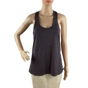 Vuori Lux Performance Tank Charcoal Racerback Athletic Yoga Size S